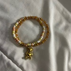 Beaded bear bracelet